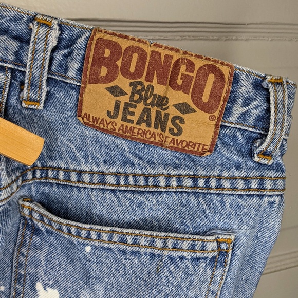 BONGO Paint Splatter Denim Shorts Women’s 12 Vintage 90s Y2K Distressed - Picture 7 of 11